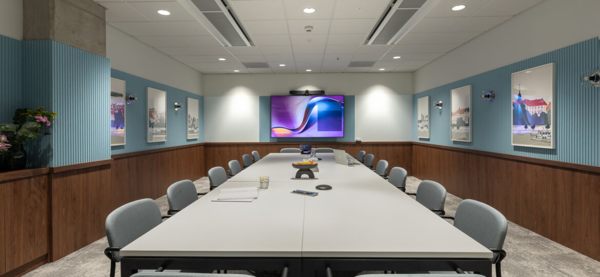 Sala konferencyjna z technologią audiowizualną - Realizacje SLX